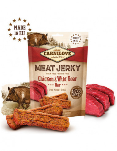 CL Dog Jerky Chicken & Wild Boar Bar...