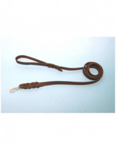 Läderkoppel brun 1,5x180cm