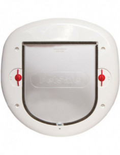 Kattlucka för stora katter vit