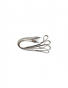 Läderkoppel brun 1,2x180cm