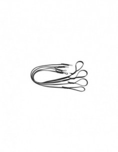 Läderkoppel svart 1,5x180cm