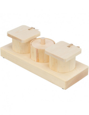 Snackskoppar trä 15x4,5x6cm