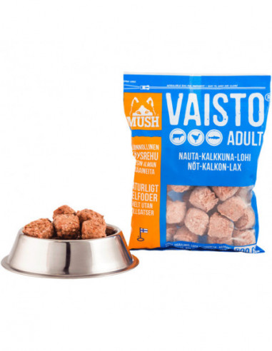 MUSH Vaisto BLÅ Nöt-Kalkon-Lax 800g