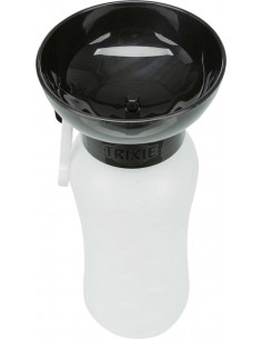 Flaska med skål, plast 0,55l 2