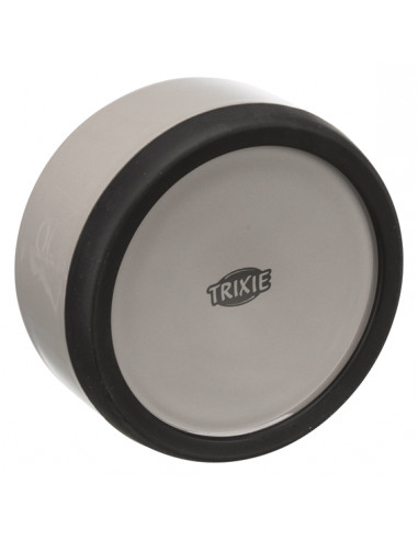 Keramikskål 0,75 gummibotten grå