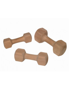 Hundleksak Trä - Hantel