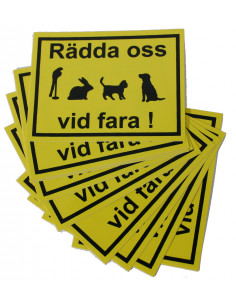 Dekal rädda oss vid fara