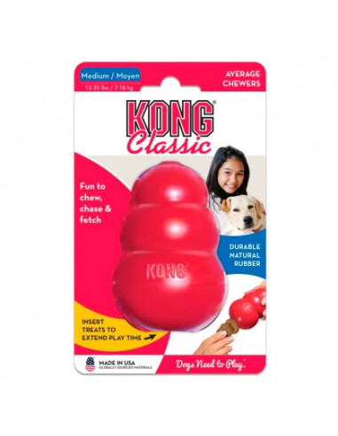 Hundleksak KONG - Classic - M - 8cm -...