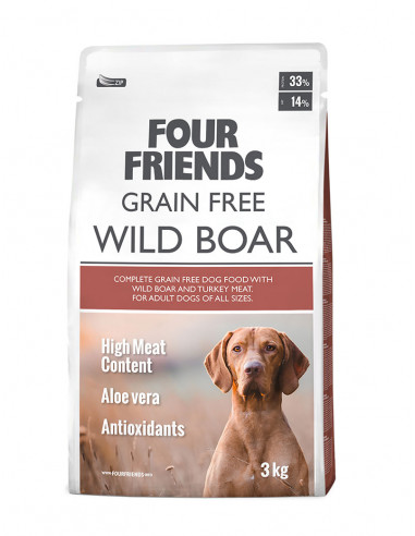 Four friends grain free wild boar 3kg